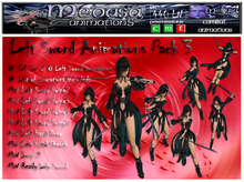 ~ Medusa weapons ~ Left Sword Animations Pack 3 (Boxed)