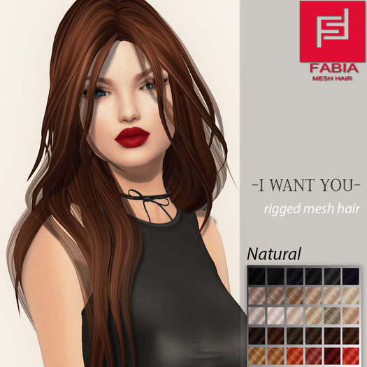 -FABIA- Mesh Hair  <I want you> Natural Tones