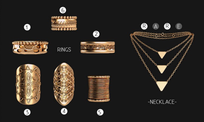 MINIMAL - Zima Ring *2* Gold