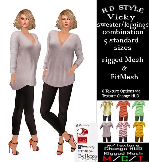Vicky combination with Texture Change HUD