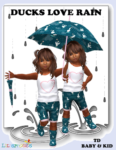 DUCKS LOVE RAIN BOXED