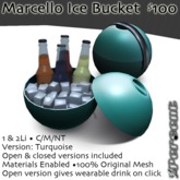 %Marcello Ice Bucket (turquoise) *MESH* Delivery Box