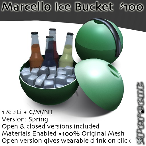%Marcello Ice Bucket (spring) *MESH* Delivery Box