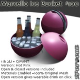 %Marcello Ice Bucket (hot pink) *MESH* Delivery Box
