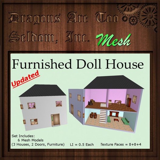 DATSI Mesh - Furnished Doll House Set.