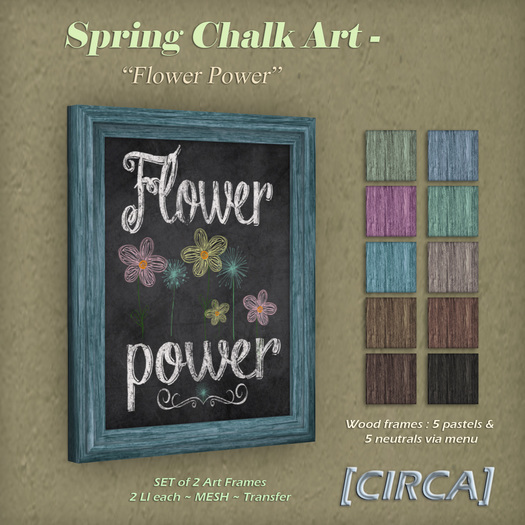 [CIRCA] - Spring Chalk Art - "Flower Power"