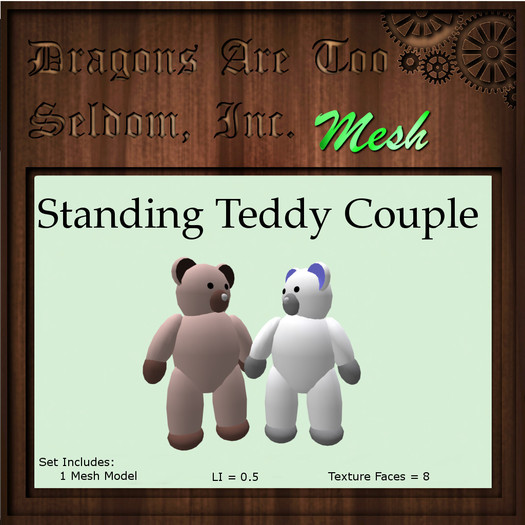 DATSI Mesh - Standing Teddy Couple Set