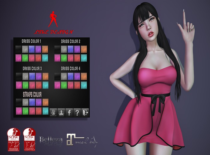 .: LIKE DESIGN :. Naya Dress ( With Color HUD )