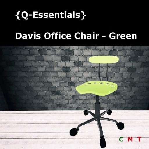 {Q-Essentials}Davis Green Office Chair (Animated)