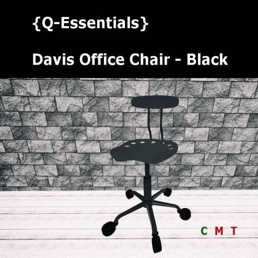{Q-Essentials}Davis Charcoal Office Chair (Animated)