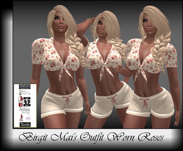 Birgit Mai's Summer Outfit Worn Roses (BOXED)