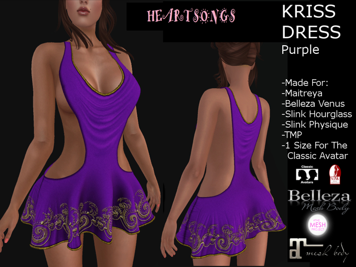 HEARTSONGS- KRISS DRESS PURPLE