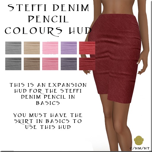 BM Steffi Denim Pencil Colour HUD