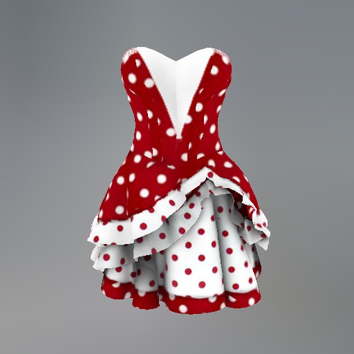Valentine Dots Mesh Dress box