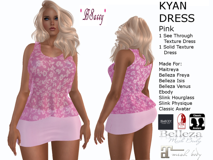 *BSASSY* KYAN DRESS PINK