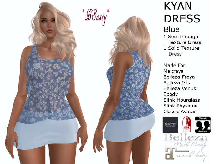 *BSASSY* KYAN DRESS BLUE