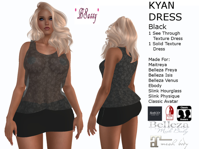 *BSASSY* KYAN DRESS BLACK