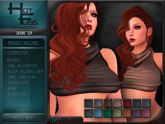 Hot Fuss "Deidre" Top