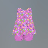 Pink Jelly Bean Mesh Child Tunic Set box