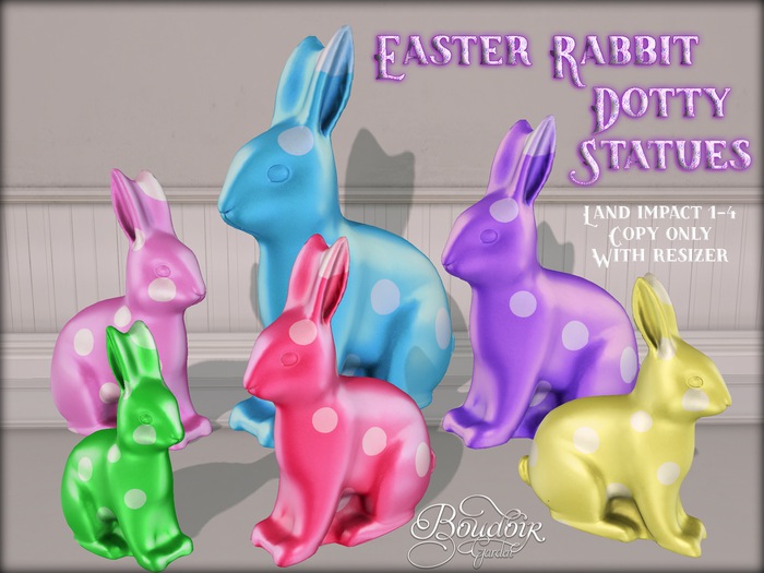 Giant Easter Rabbit Dotty Statues