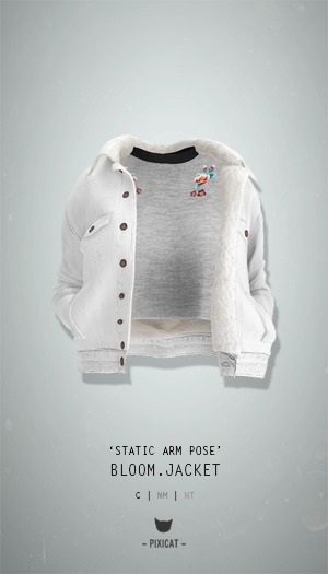 -Pixicat- Bloom.Jacket (White)