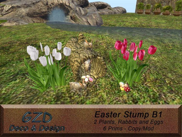 GZD Easter Deco Stump B1