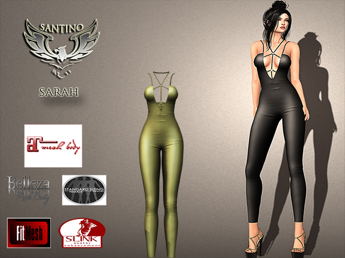 Santino Design-Harness Jumpsuit-Gold