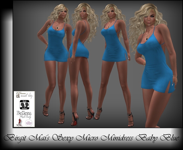 Birgit Mai's Micro Miniskirt Baby Blue (BOXED)