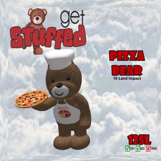Second Life Marketplace Pizza Bear