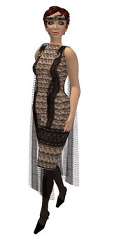 Second Life Marketplace - 1920s - Flappers-Black Lace