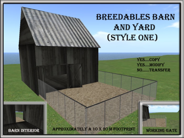 BREEDABLES BARN HOME AND YARD (STYLE ONE)
