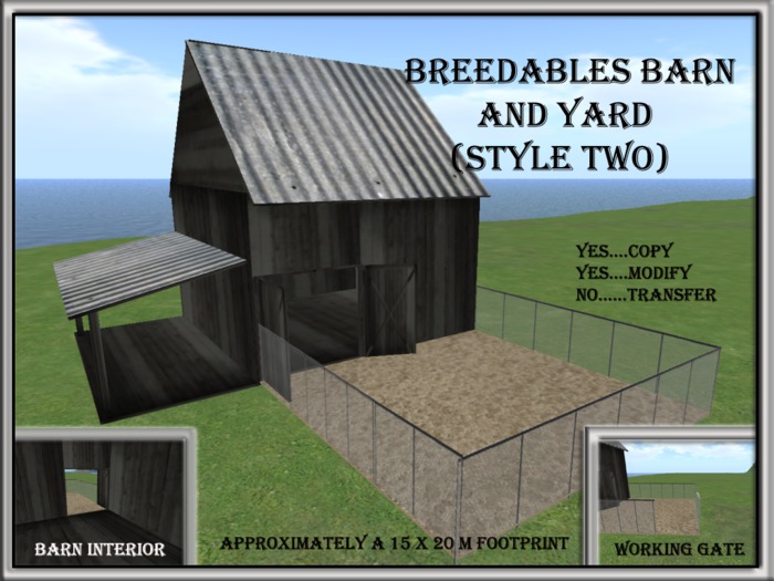 BREEDABLES BARN HOME AND YARD (STYLE 2)