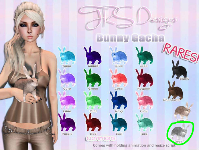 Bunny Rare Grey Rare