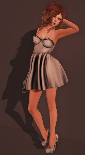 =Zenith=Spiked Dress (Milk)
