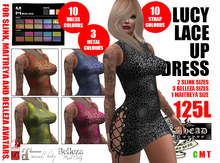 Mesh Head - Lucy Lace Up Dress - MAITREYA - SLINK - BELLEZA