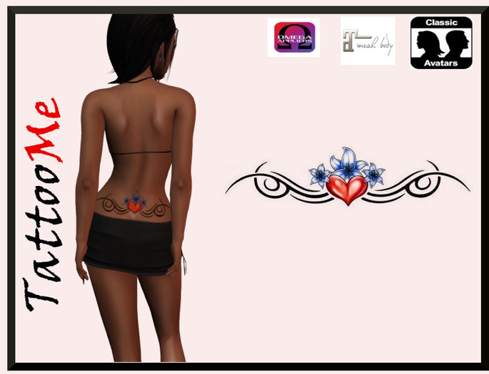 126 TattooMe tribal heart