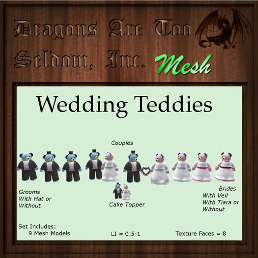 DATSI Mesh - Wedding Teddies Set