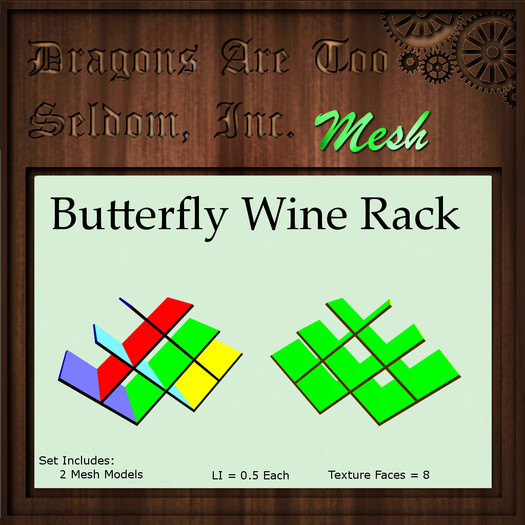 DATSI Mesh - Butterfly Wine Rack Set
