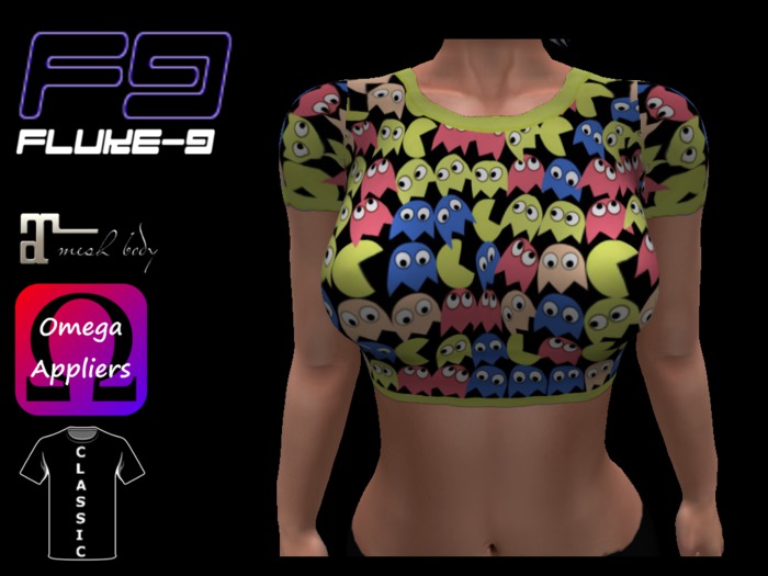 Fluke Pacman Crop Tee