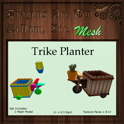 DATSI Mesh - Trike Planter Set