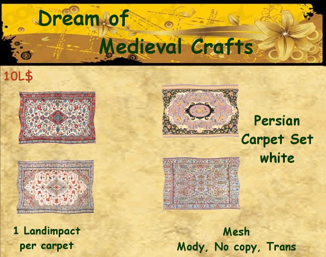 ((*DMC*)) Persian Rug white B