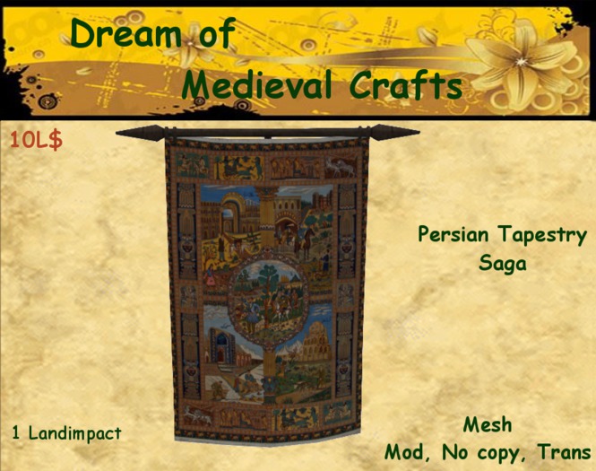 ((*DMC*)) Persian Tapestry Saga B