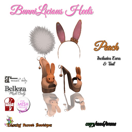 Bunnilicious Heels Peach