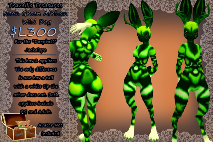 !TT: Neon Green African Wild Dog Mod