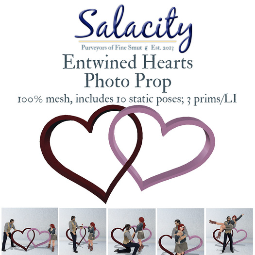 Salacity - Entwined Hearts Photo Prop