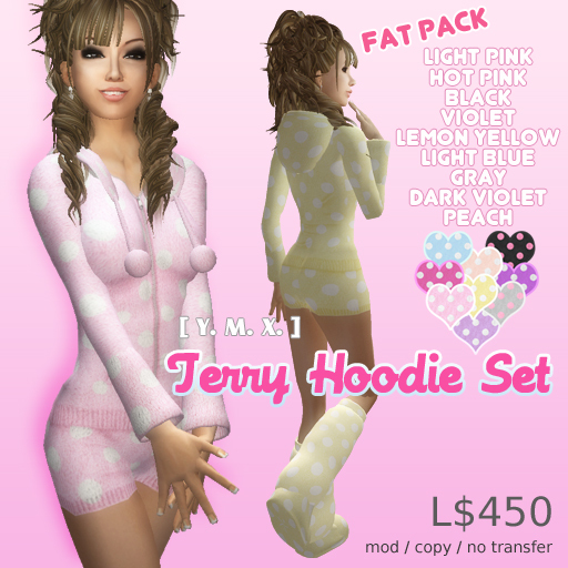 [Y.M.X.] terry hoodie set fat pack