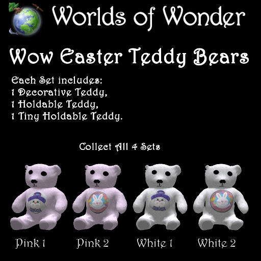 WoW Easter Teddy Set - White 1