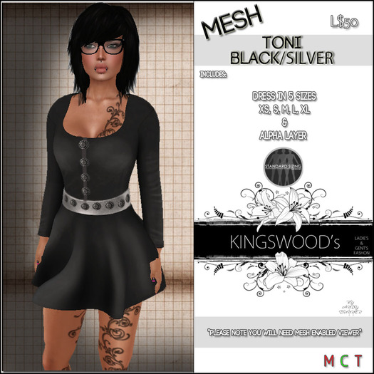 KS - Toni - Black/Silver