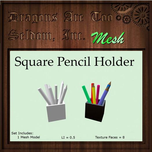 DATSI Mesh - Square Pencil Holder Set