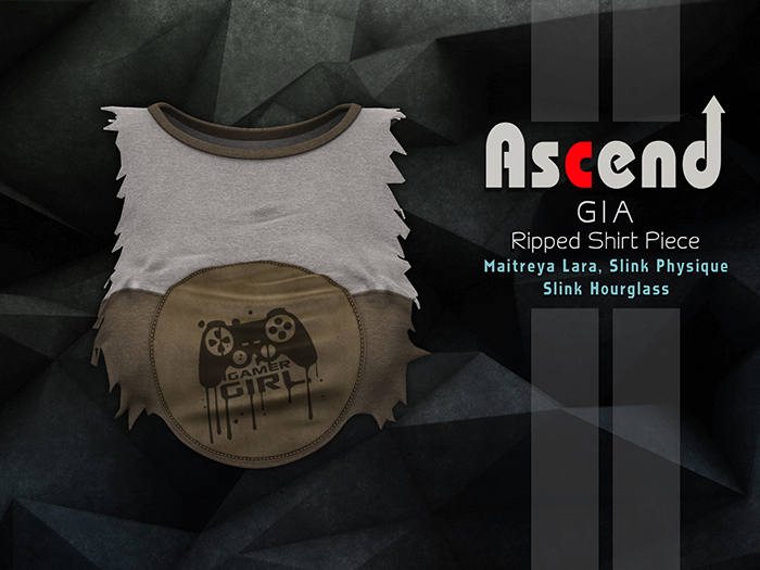 /Ascend/ Gia Ripped Shirt Piece - Chocolate